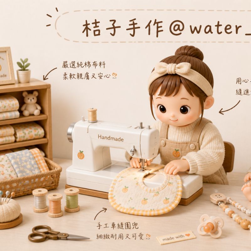 桔子手作圍兜